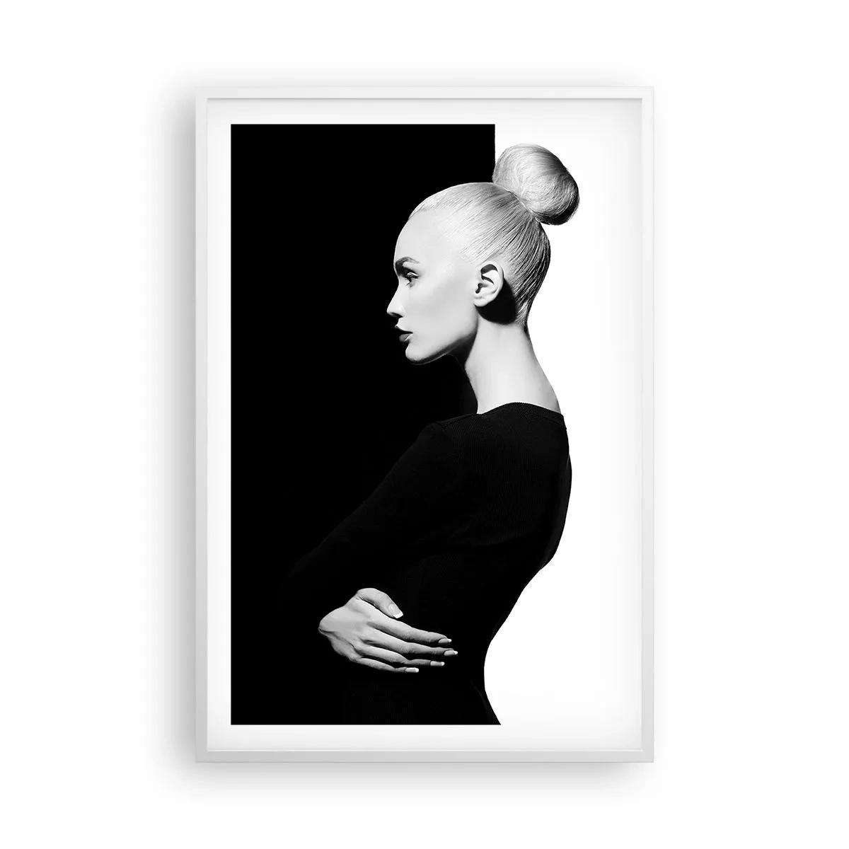 Póster en marco blanco - Simplemente femenina - 61x91 cm