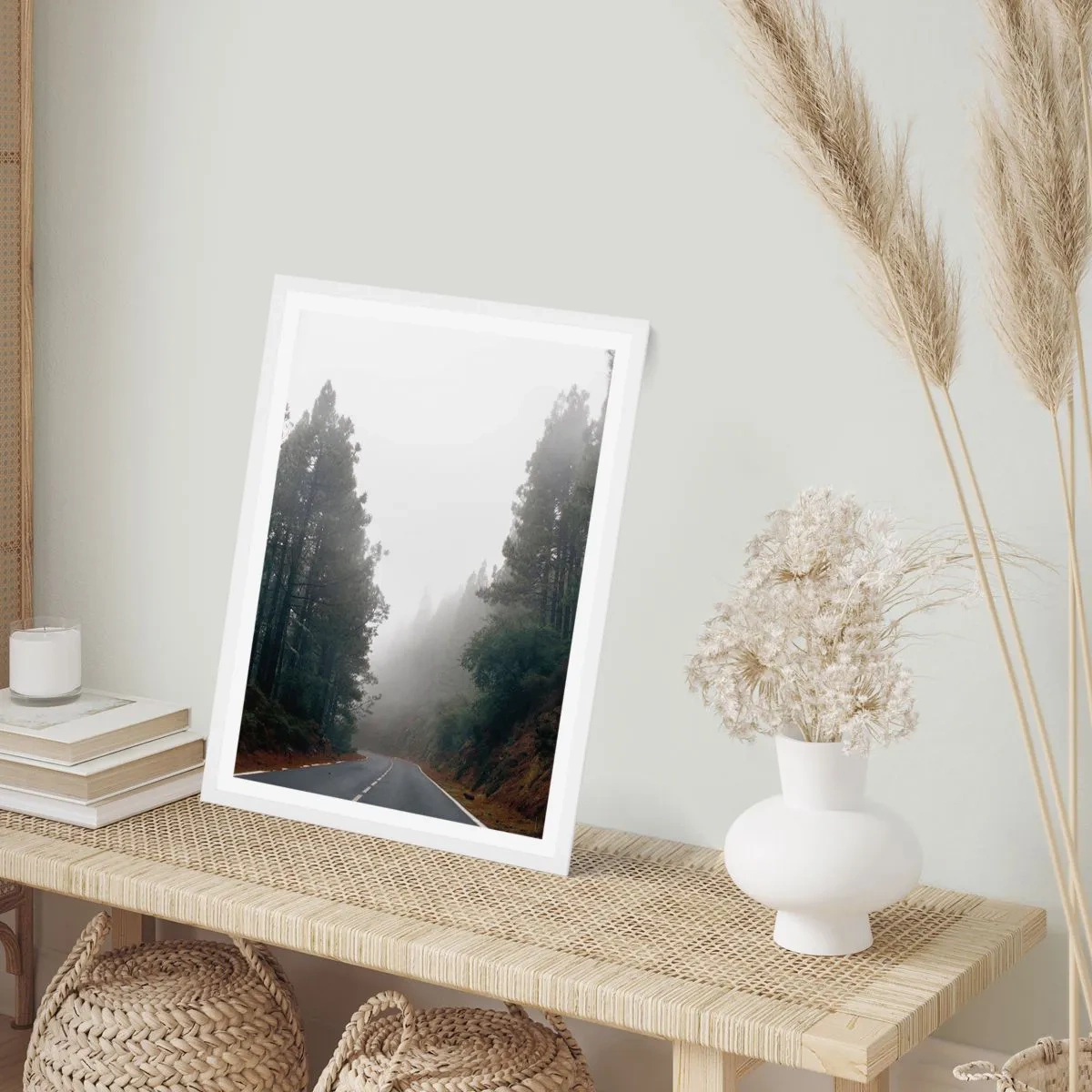 Póster en marco blanco - La historia de un bosque mágico - 30x40 cm