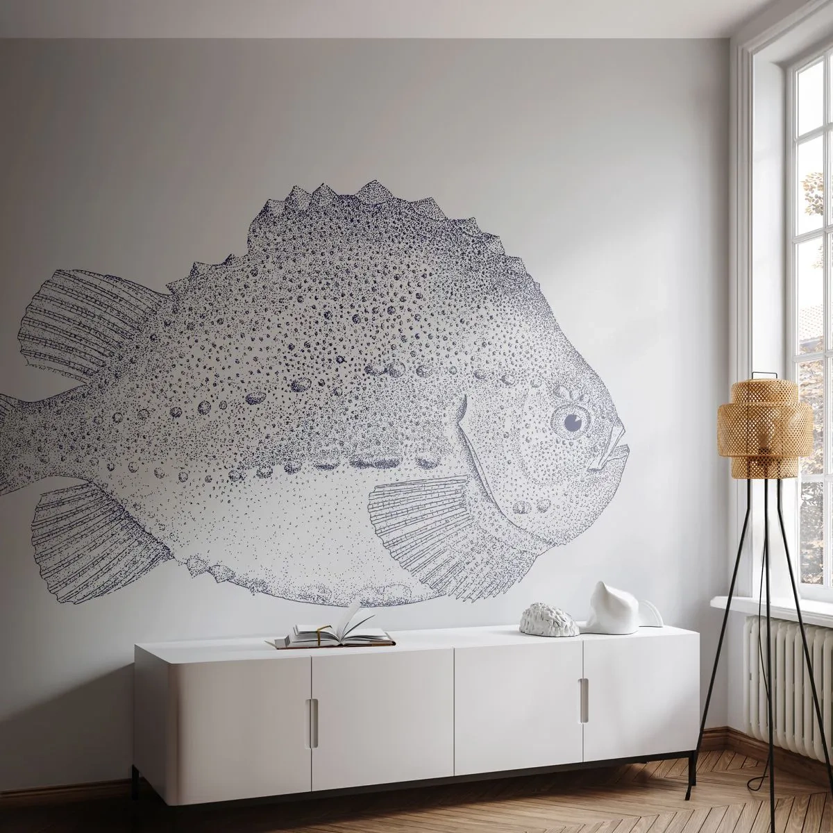 Fotomural personalizado Premium Sand - Para el álbum del naturalista - Pez, Marítimo, Océano