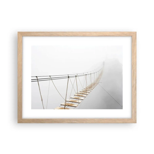 Póster en marco roble claro - ¿Adónde le llevará? - 40x30 cm