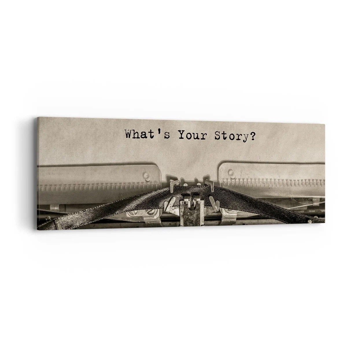 Cuadro sobre lienzo - Impresión de Imagen - Solo espero una respuesta - 90x30 cm