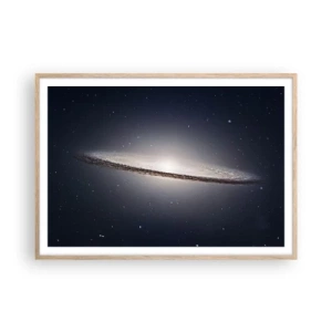Póster en marco roble claro - Érase una vez en una galaxia muy, muy lejana.... - 100x70 cm