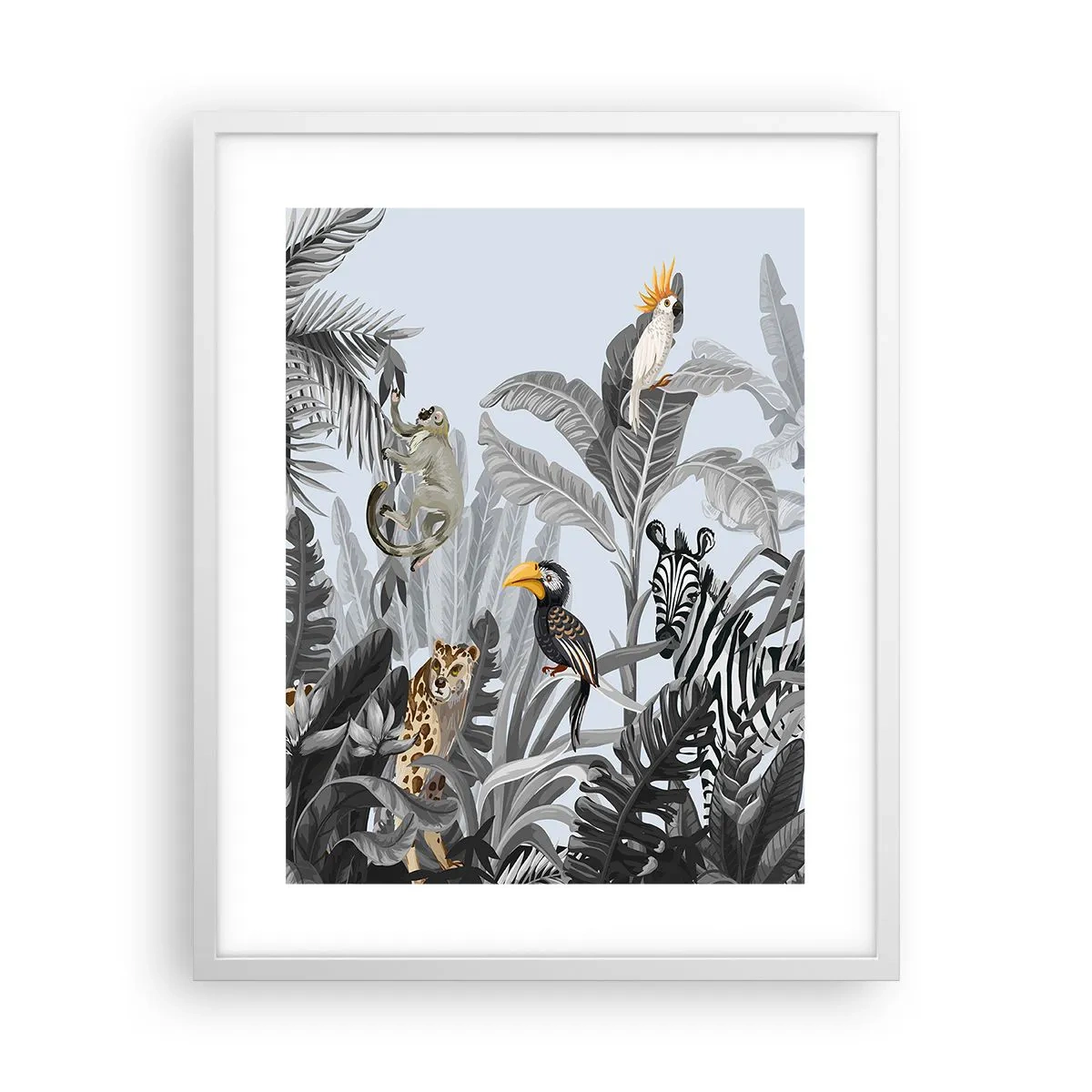 Póster en marco blanco - Un cuento de hadas africano - 40x50 cm