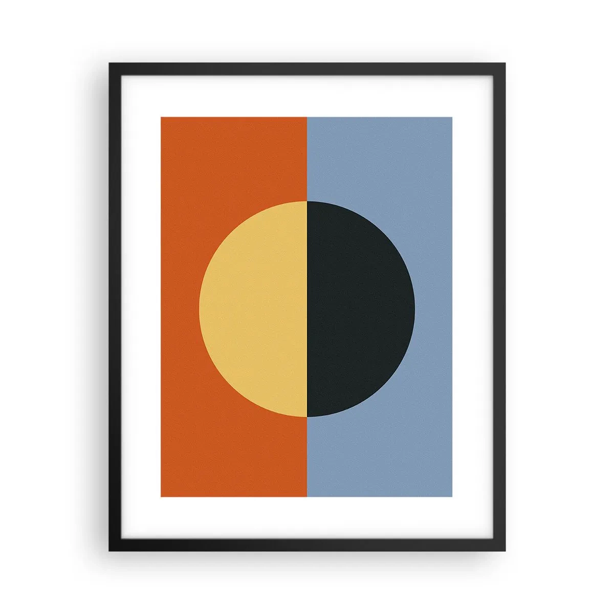 Póster en marco negro - Una composición de calidez y frescura - 40x50 cm