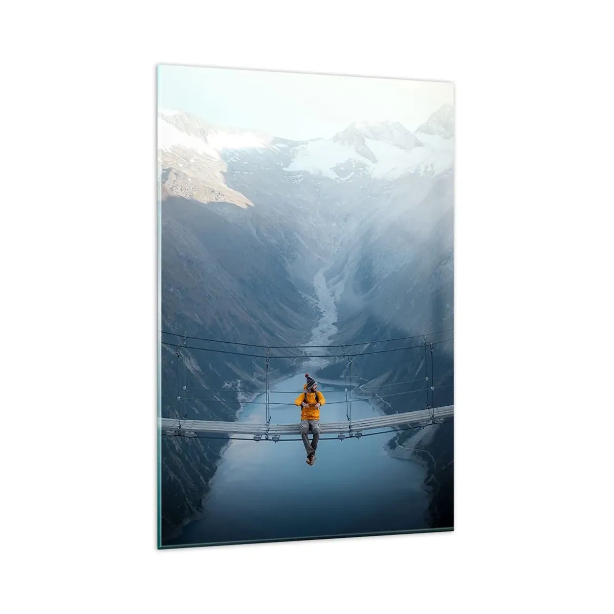 Cuadro sobre vidrio - Impresiones sobre Vidrio - Encanto suspensión - 80x120 cm