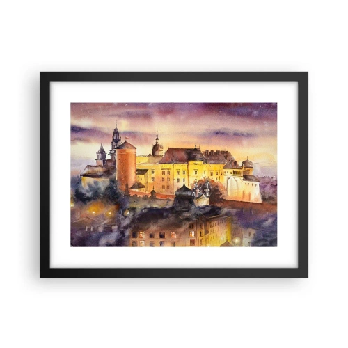 Póster en marco negro - Una historia y un cuento - 40x30 cm