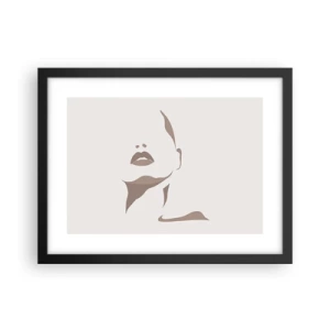 Póster en marco negro - Creación a partir de la luz y la sombra - 40x30 cm