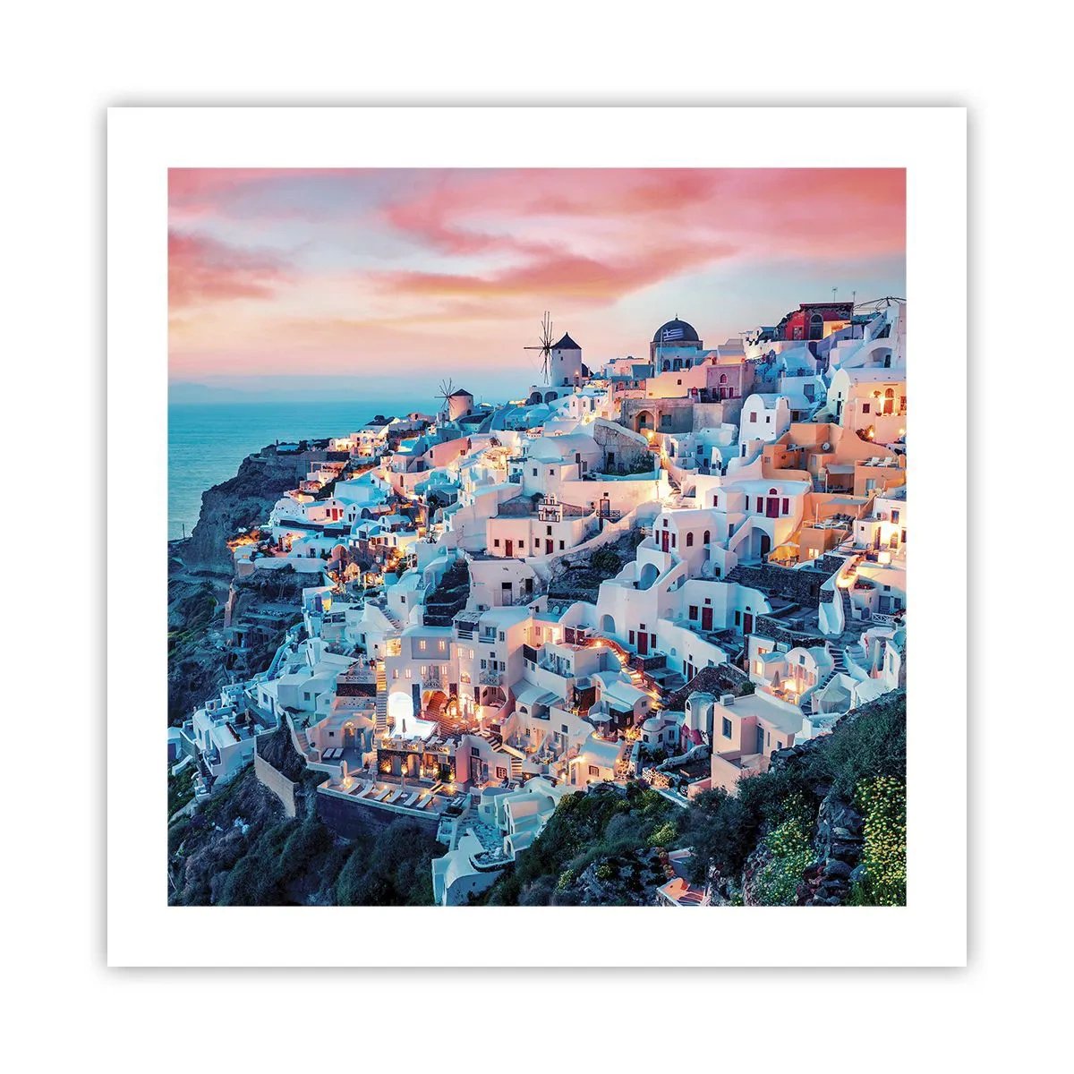 Póster - Vacaciones en Grecia - 50x50 cm