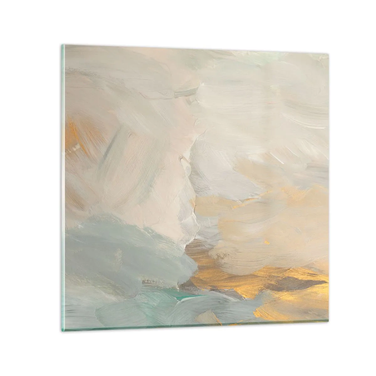Cuadro sobre vidrio - Impresiones sobre Vidrio - Abstracción - una tierra de dulzura - 40x40 cm