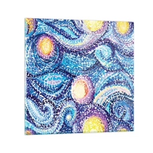 Cuadro sobre vidrio - Impresiones sobre Vidrio - De un cuadro de Van Gogh - 40x40 cm