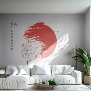 Fotomural Autadhesivo Deluxe Sticker - ¿Conoces este país? - Abstracción, Japón, flor de cerezo - 500x350 cm