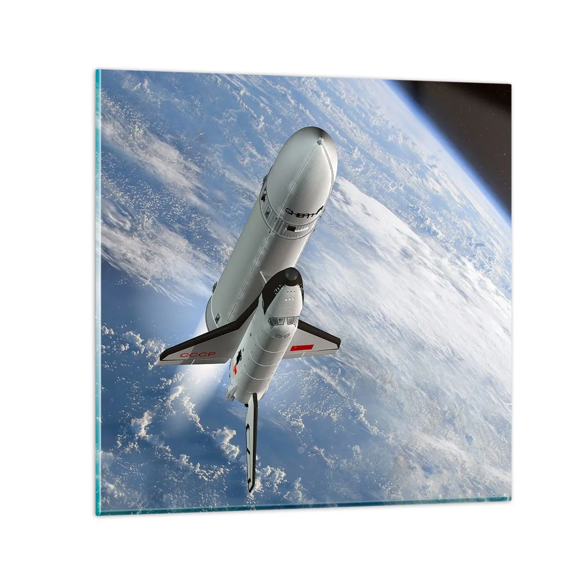 Cuadro sobre vidrio - Impresiones sobre Vidrio - Ascensión cósmica - 40x40 cm