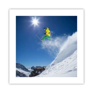 Póster - Bailando con las montañas - 40x40 cm