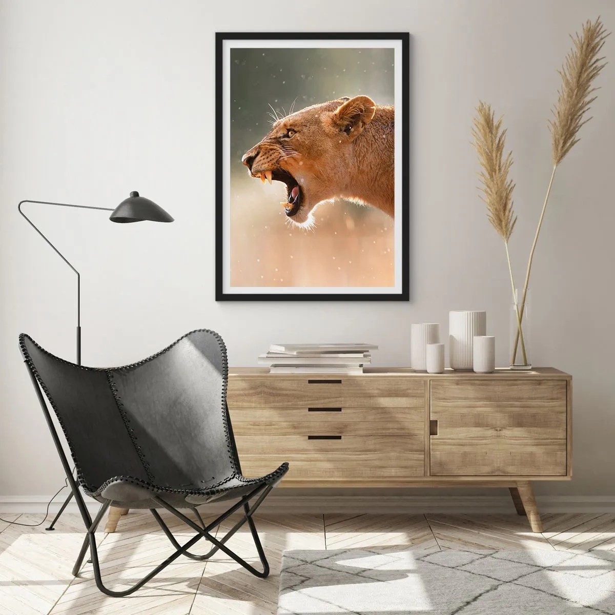 Póster en marco negro - Silencio, es mi turno de palabra - 70x100 cm