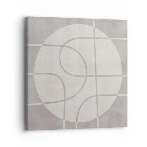 Cuadro sobre lienzo - Impresión de Imagen - Circular y rectilíneo - 30x30 cm