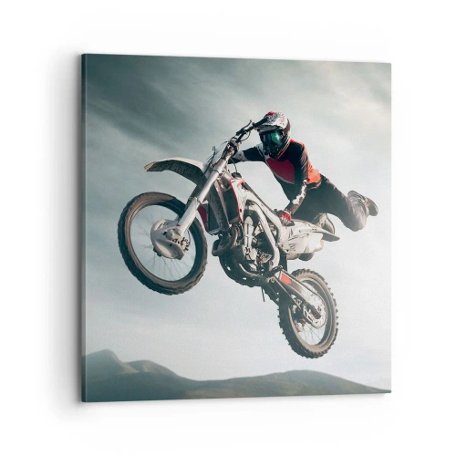 Cuadro sobre lienzo - Impresión de Imagen - No hay diversión sin riesgo - 70x70 cm