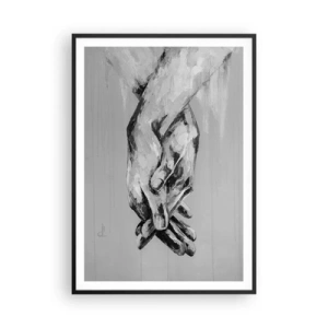 Póster en marco negro - El comienzo... - 70x100 cm