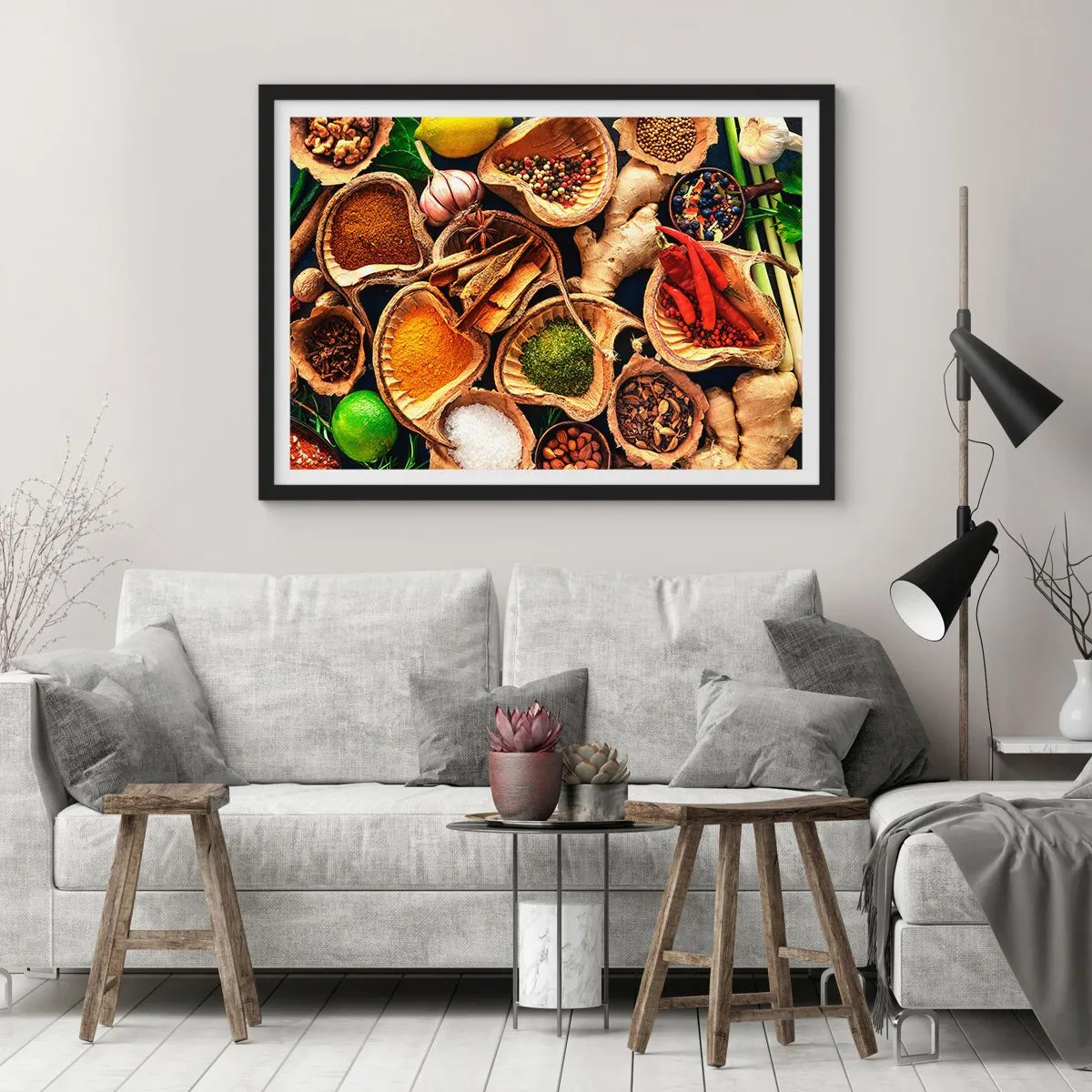 Póster en marco negro - Toma lo que quieras - 50x40 cm
