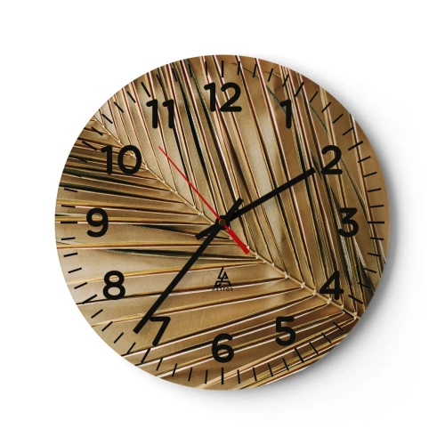 Reloj de pared - Reloj de vidrio - Una columnata natural - 40x40 cm