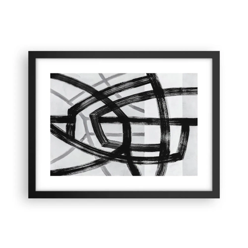 Póster en marco negro - Construir profundidad - 40x30 cm