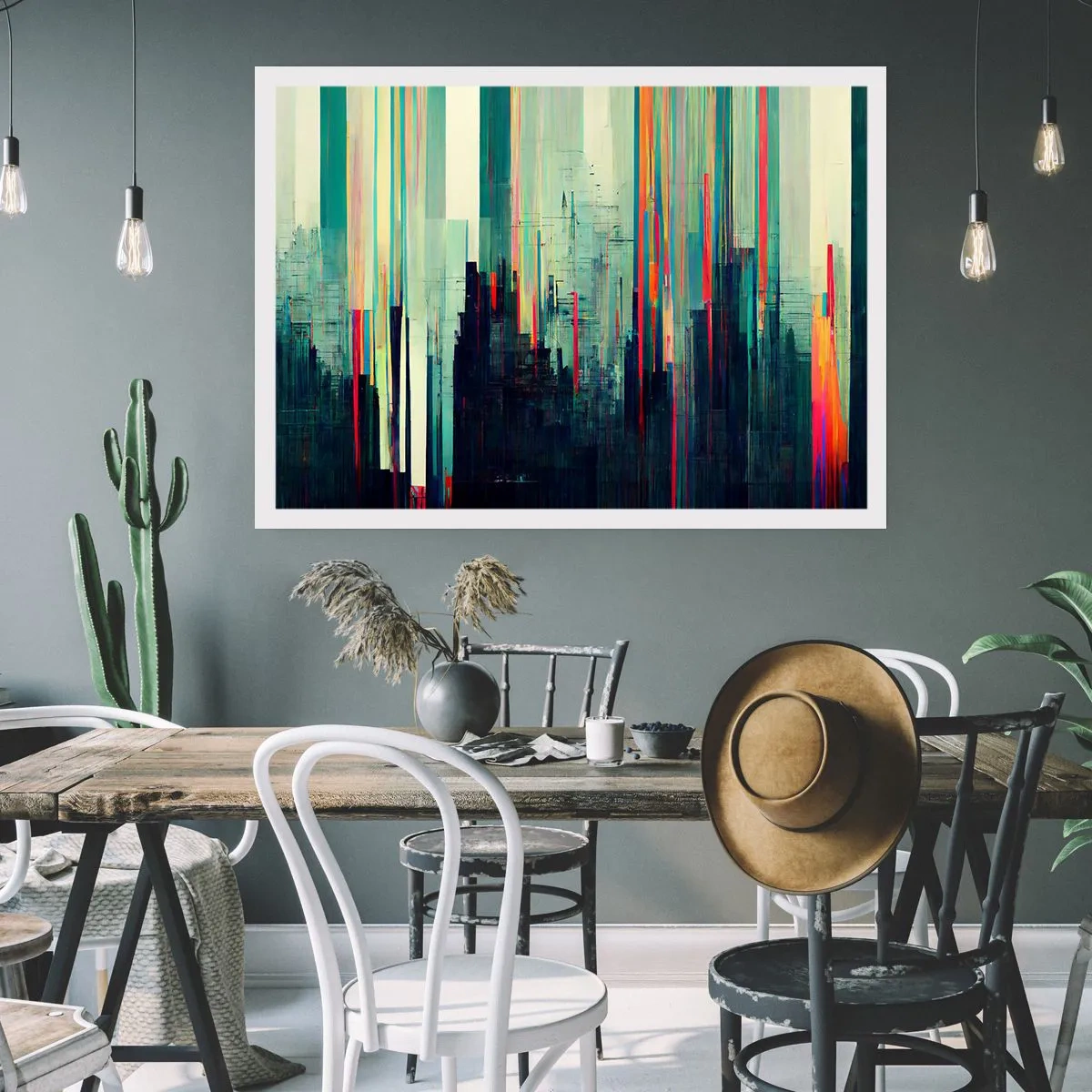 Póster - Ciudad futurista - 91x61 cm