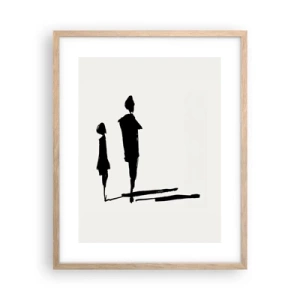 Póster en marco roble claro - ¿Seguro que juntos? - 40x50 cm