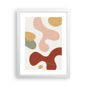 Póster en marco blanco - La esencia de la pintura - 30x40 cm