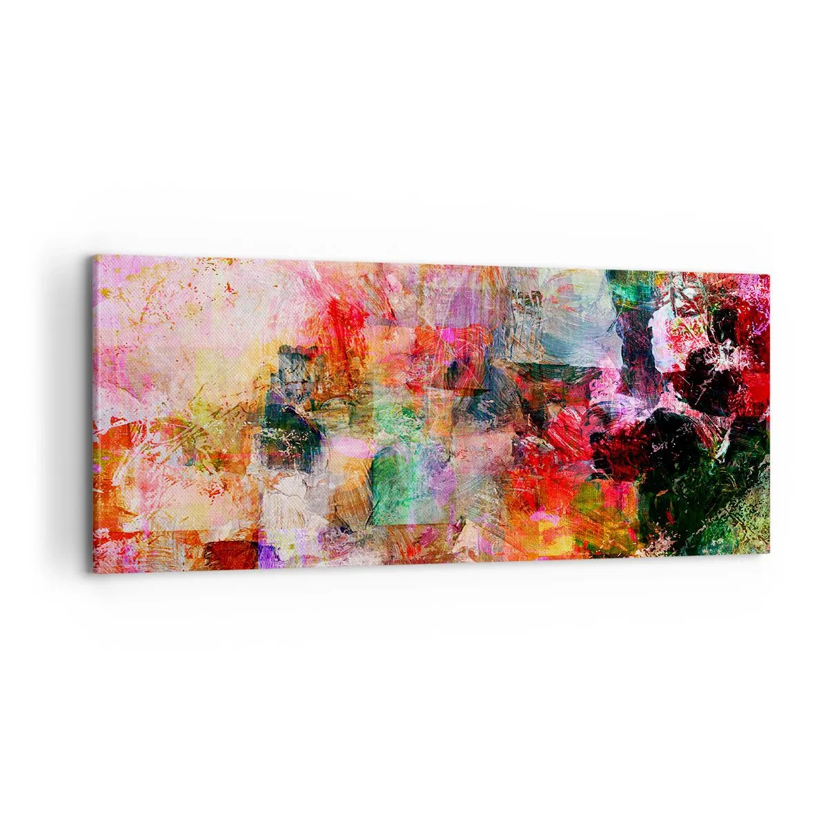 Cuadro sobre lienzo - Impresión de Imagen - Un viaje a través del rosa - 100x40 cm
