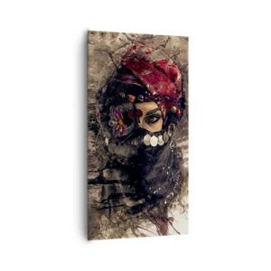 Cuadro sobre lienzo - Impresión de Imagen - Inquietante, como mínimo - 65x120 cm