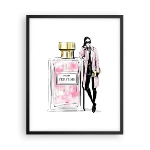 Póster en marco negro - La sensualidad parisina - 40x50 cm