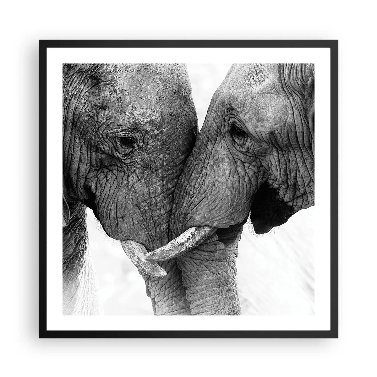Póster en marco negro - Una confesión sincera - 60x60 cm