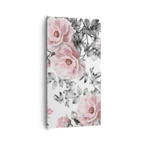 Cuadro sobre lienzo - Impresión de Imagen - Entre las rosas - 65x120 cm