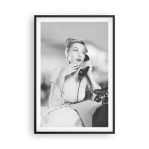 Póster en marco negro - ¿Diga?, estamos en los años 50. - 61x91 cm