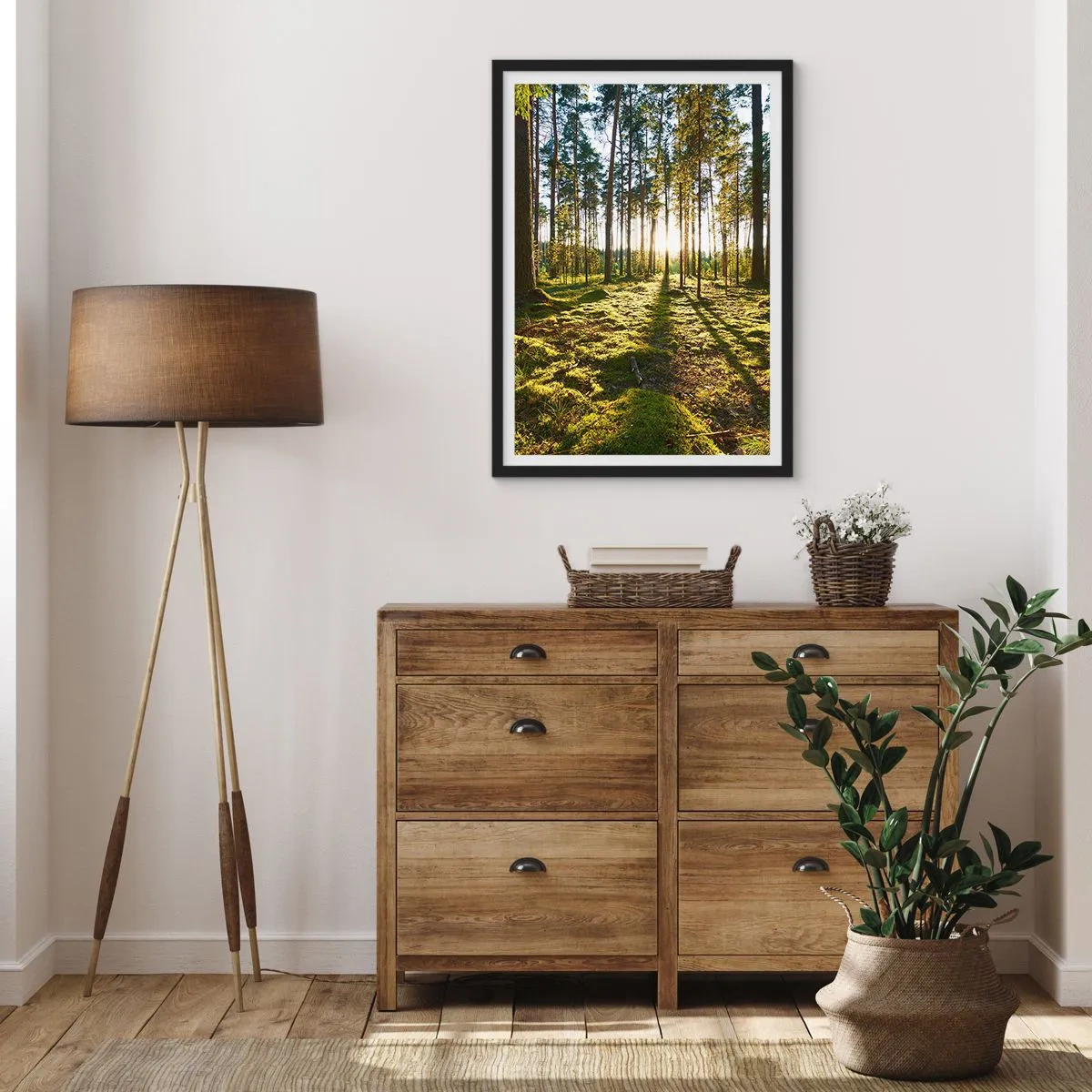 Póster en marco negro - ...Más allá de los siete bosques - 61x91 cm