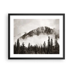 Póster en marco negro - Gobernante de granito - 50x40 cm