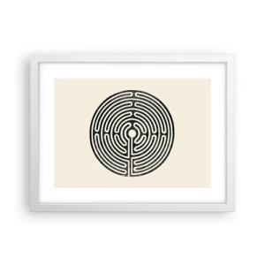 Póster en marco blanco - Orden misterioso - 40x30 cm