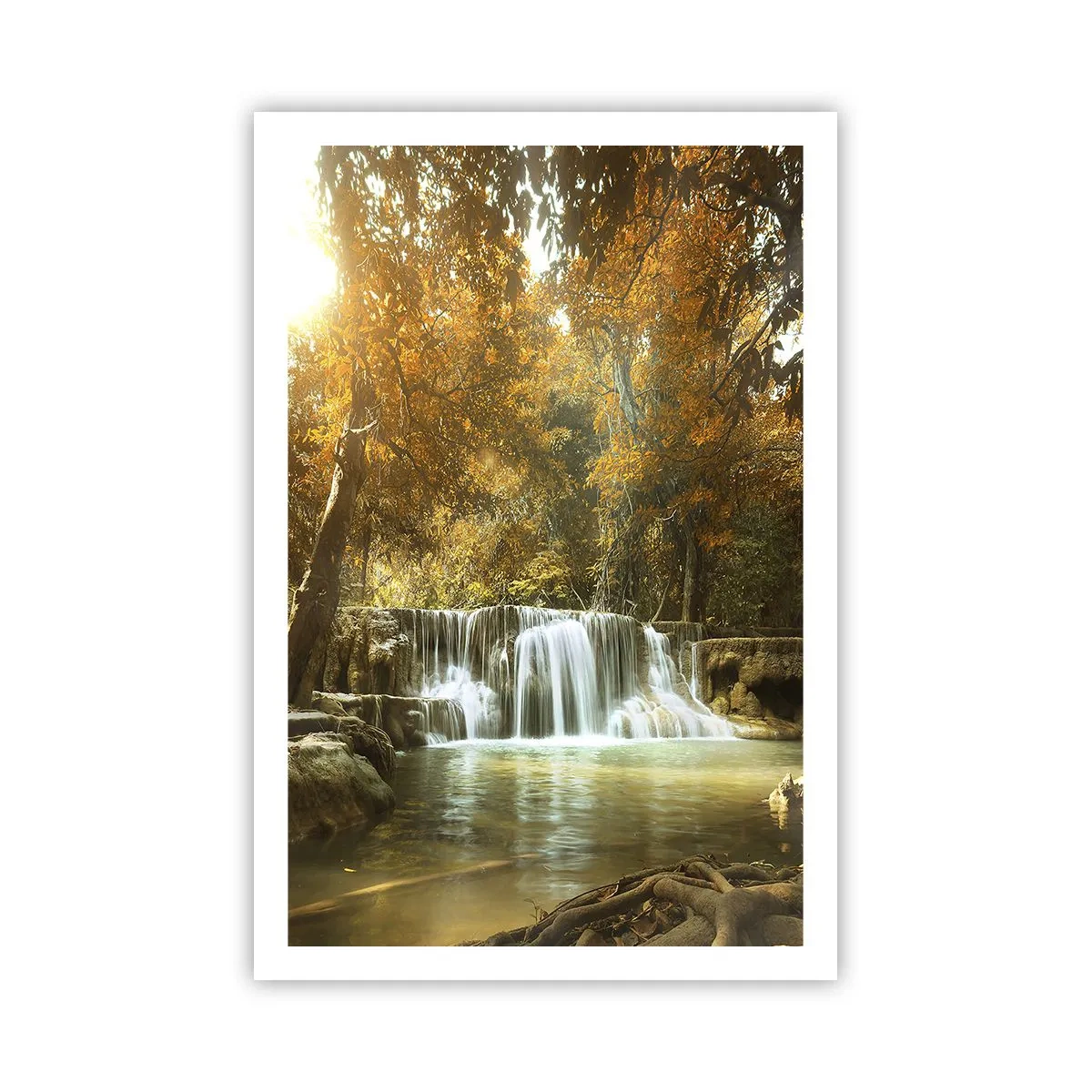 Póster - Una cascada en el parque - 61x91 cm