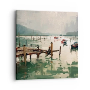 Cuadro sobre lienzo - Impresión de Imagen - Empapado en la luna fundida - 40x40 cm