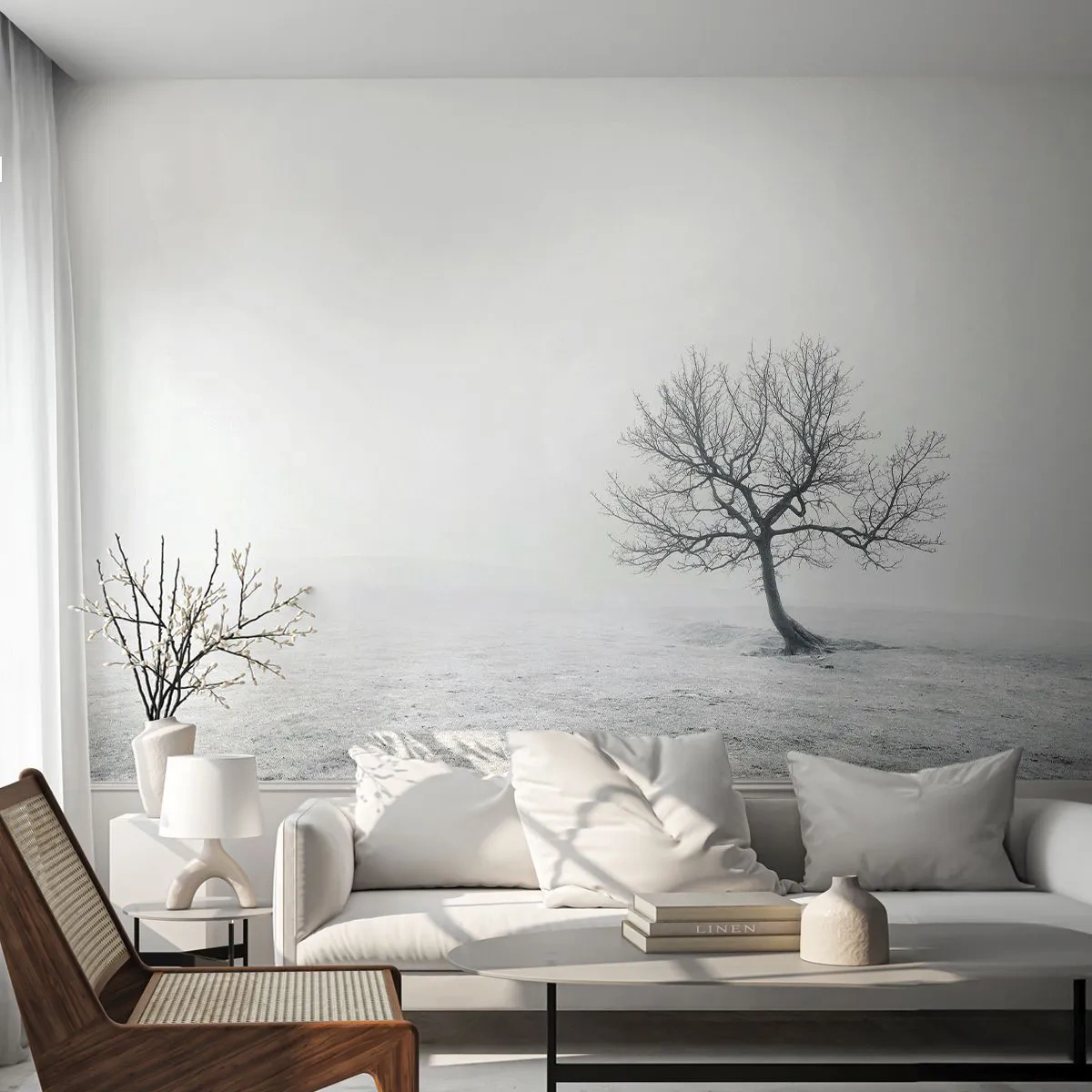 Fotomural Premium Canvas - Contra la nada - Paisaje, Árbol, Naturaleza - 500x350 cm