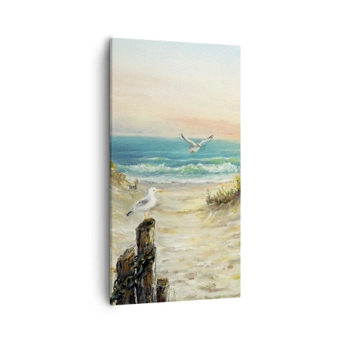 Cuadro sobre lienzo - Impresión de Imagen - Un retiro ventoso - 55x100 cm