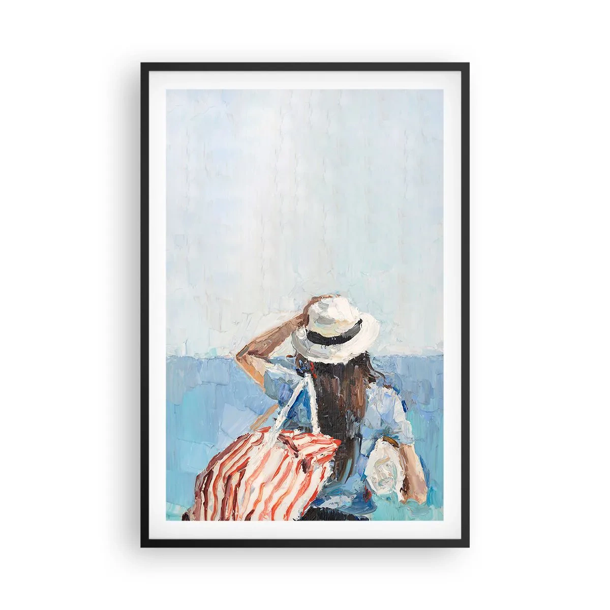 Póster en marco negro - Bienvenida a tus vacaciones - 61x91 cm