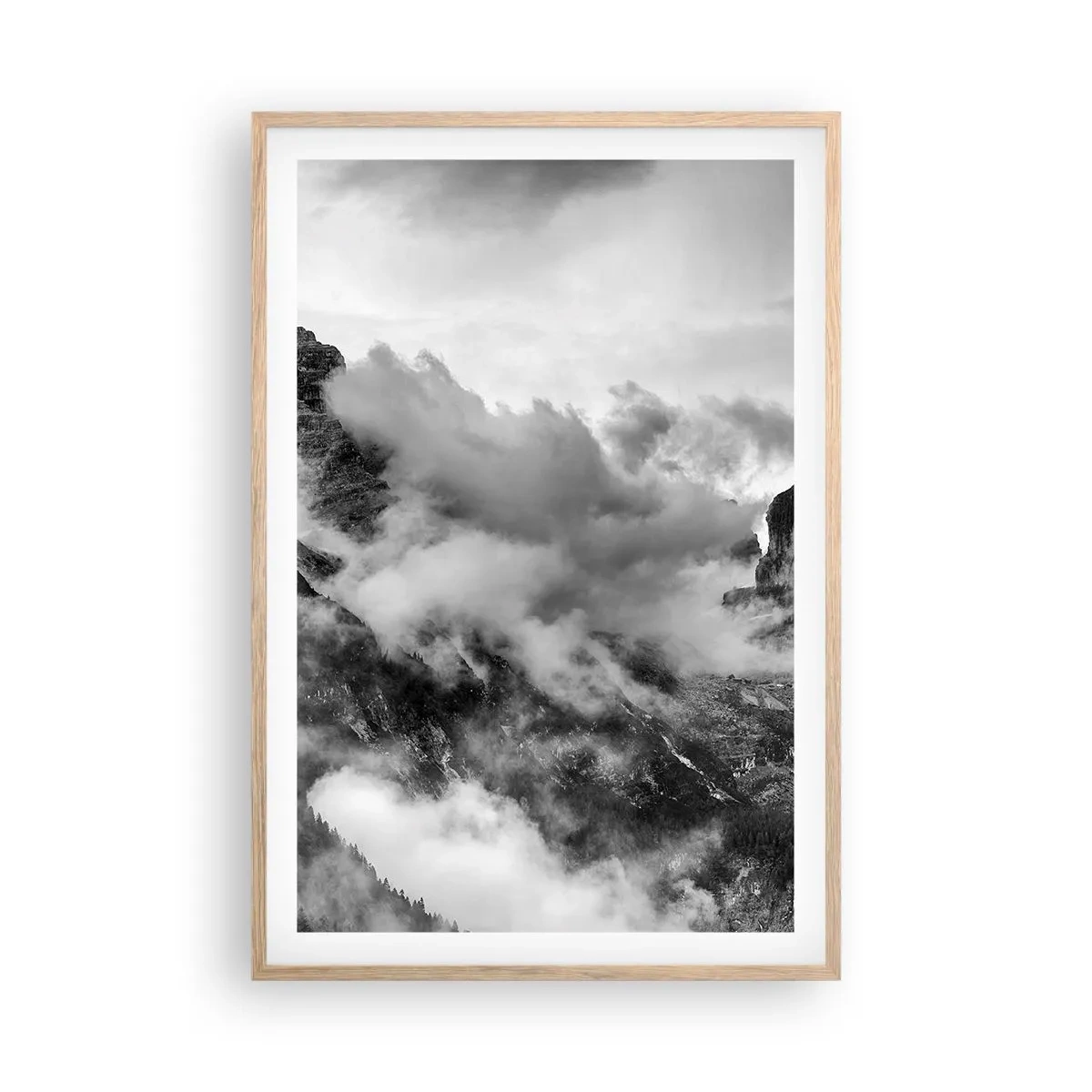 Póster en marco roble claro - Hermoso y cruel - 61x91 cm