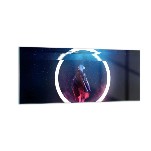 Cuadro sobre vidrio - Impresiones sobre Vidrio - Entre mundos - 100x40 cm