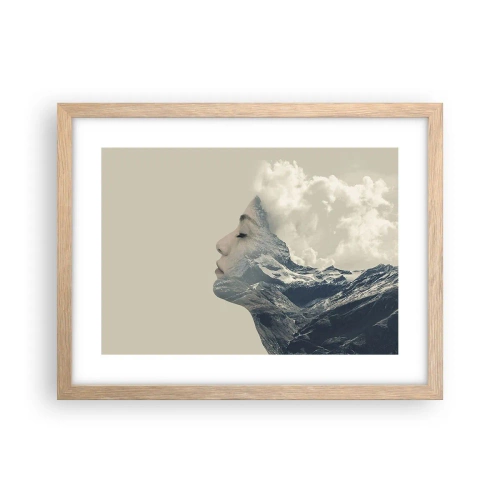 Póster en marco roble claro - La belleza de los elementos - 40x30 cm