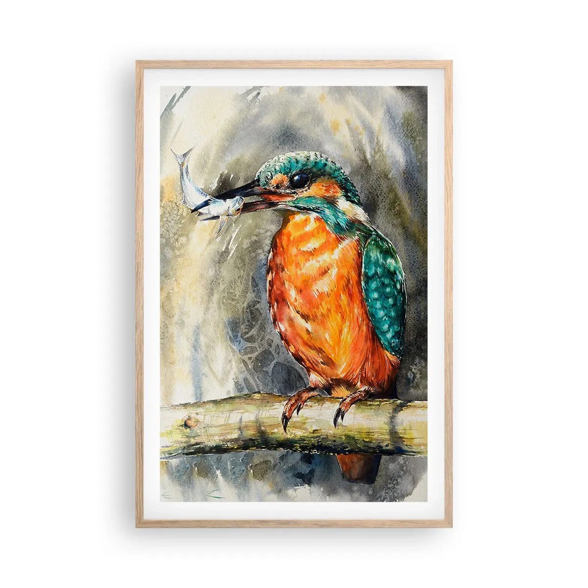 Póster en marco roble claro - La ley de la naturaleza - 61x91 cm