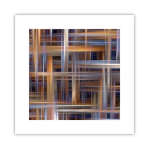 Póster - Tejido de luz - 30x30 cm