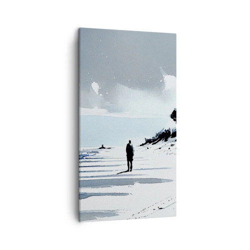 Cuadro sobre lienzo - Impresión de Imagen - Solo conmigo mismo - 45x80 cm