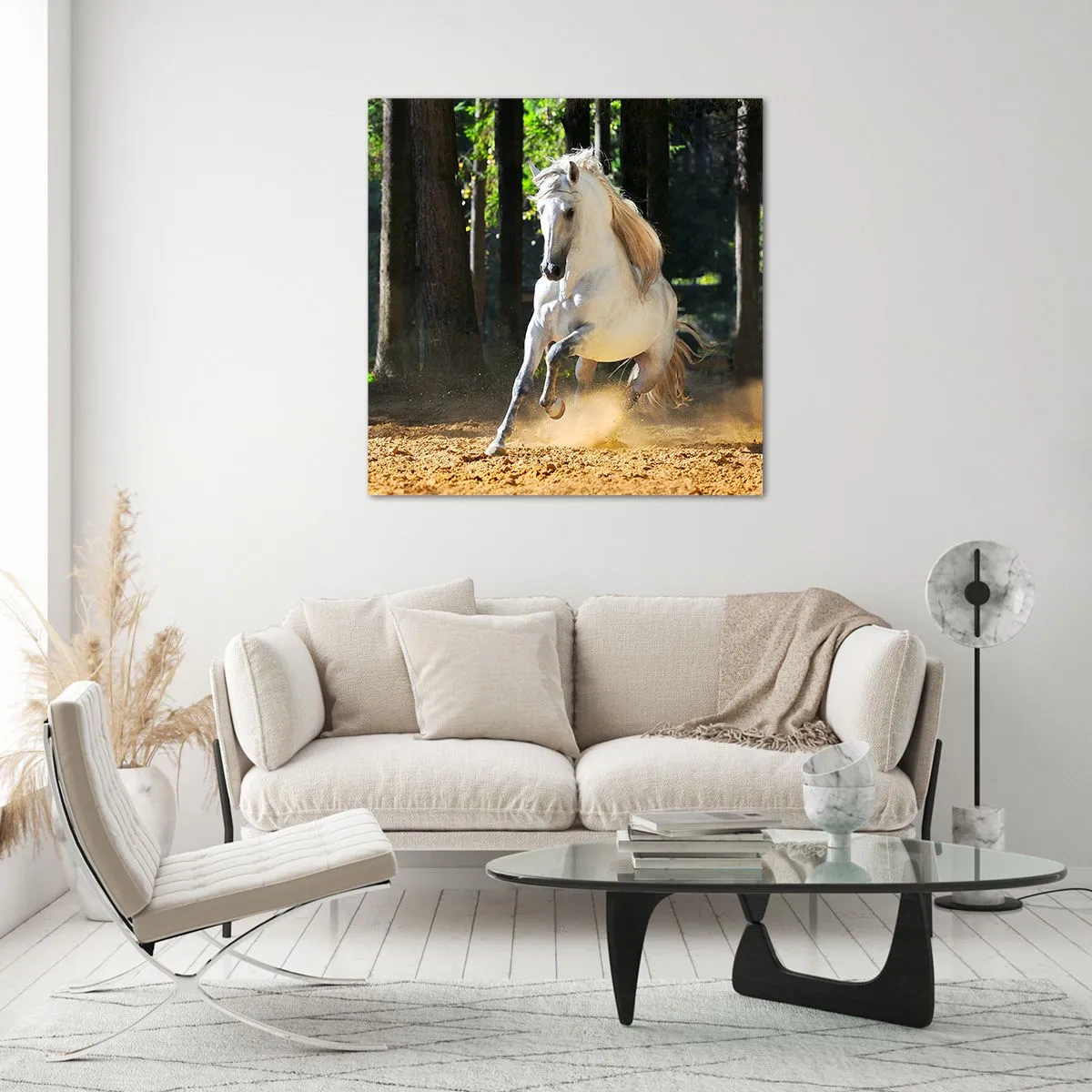 Cuadro sobre vidrio - Impresiones sobre Vidrio - Como en una novela de fantasía - 40x40 cm