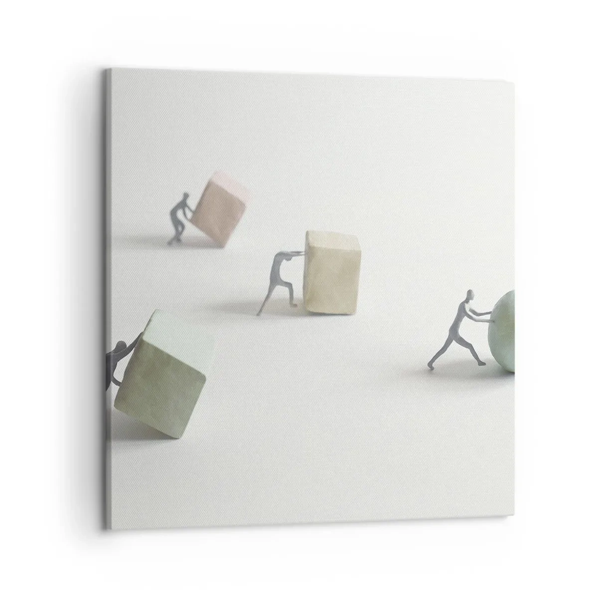 Cuadro sobre lienzo - Impresión de Imagen - El avance de la geometría - 50x50 cm