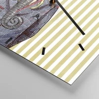 Esfera sin numeración, con rayas